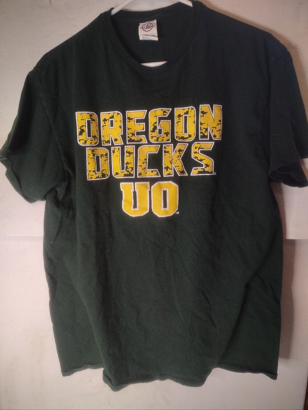 Oregon Ducks Delta Pro Weight T Shirt Green Size L